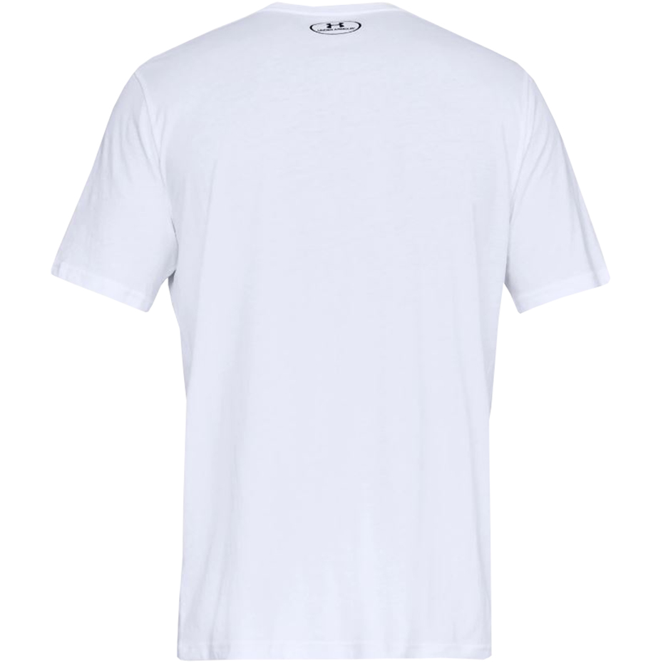 Koszulka męska Under Armour Sportstyle Left Chest SS biała 1326799 100 - obrazek 2