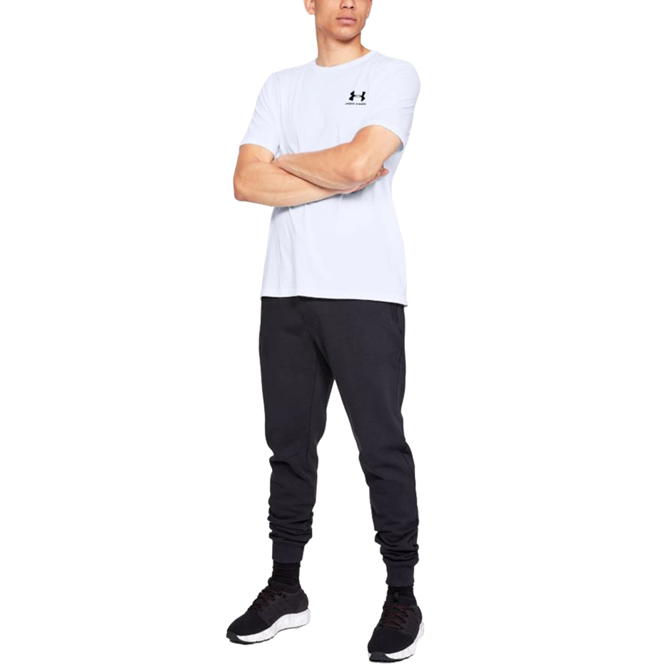 Koszulka męska Under Armour Sportstyle Left Chest SS biała 1326799 100 - obrazek 4