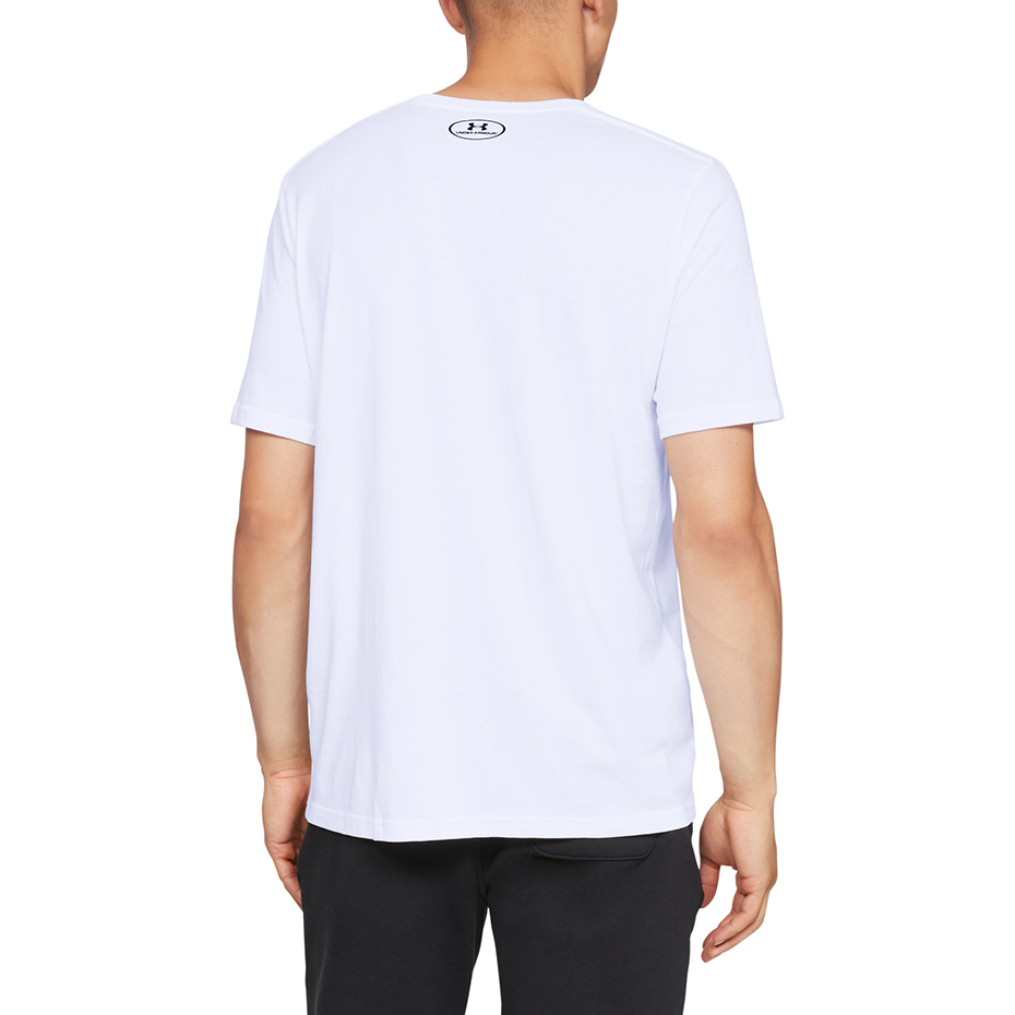 Koszulka męska Under Armour Sportstyle Left Chest SS biała 1326799 100 - obrazek 5