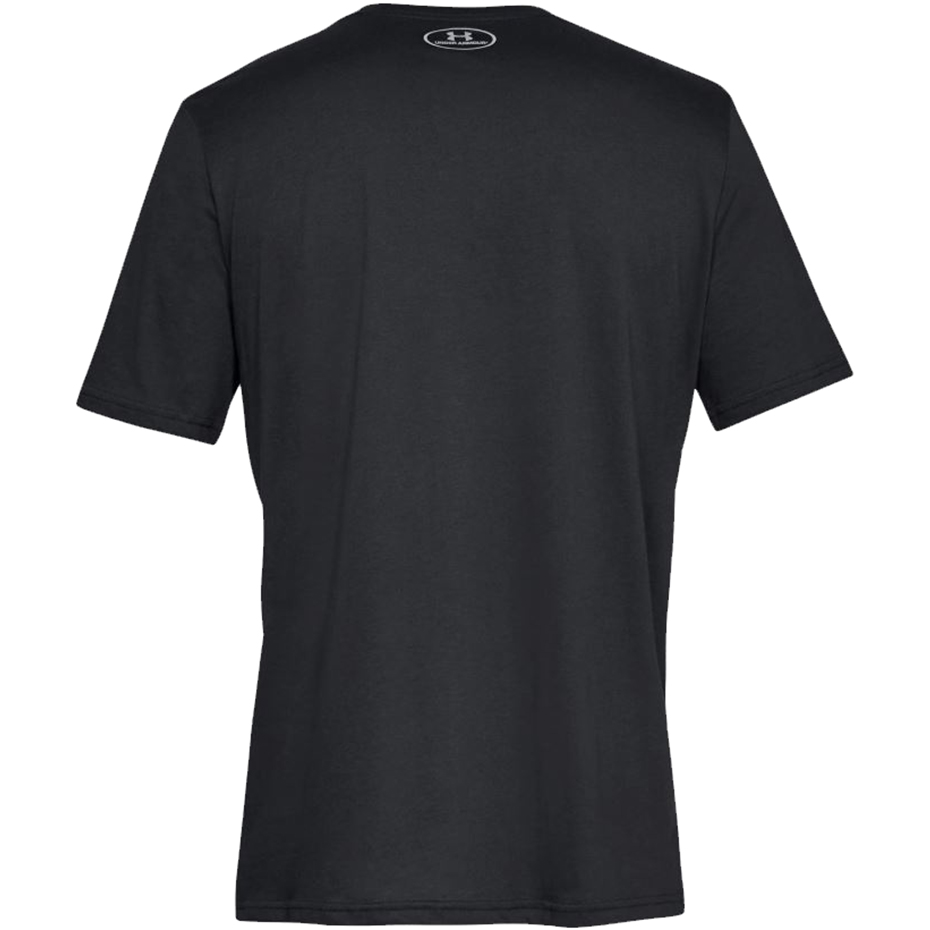 Koszulka męska Under Armour Sportstyle Left Chest SS czarna 1326799 001 - obrazek 2