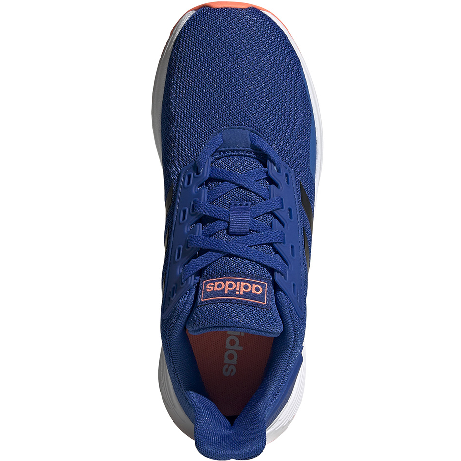Buty dla dzieci adidas Duramo 9 K granatowo-pomarańczowe EG7906 - obrazek 2