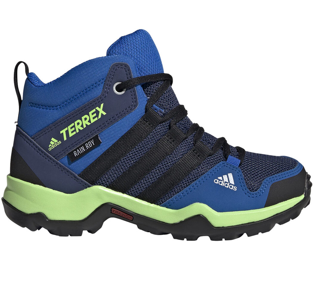 Buty dla dzieci adidas Terrex AX2R MID R.RDY K niebiesko-granatowe EF2246