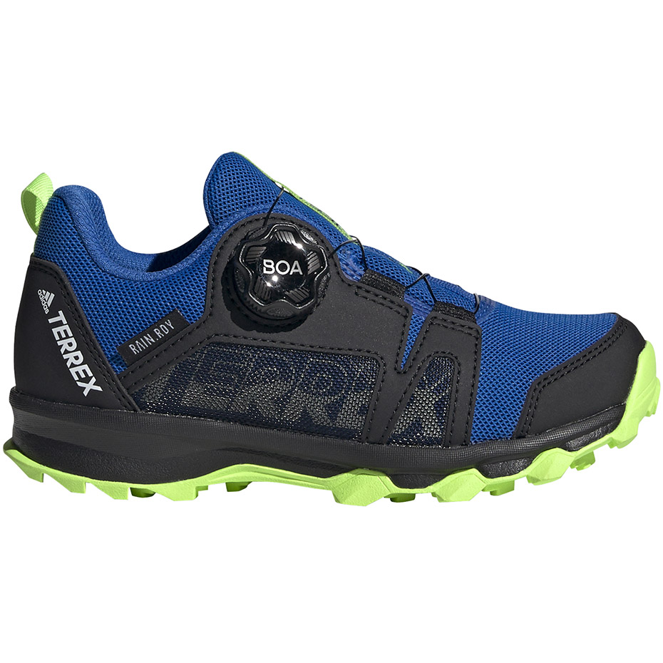 Buty dla dzieci adidas Terrex Agravic Boa niebiesko-czarno-limonkowe EH2686