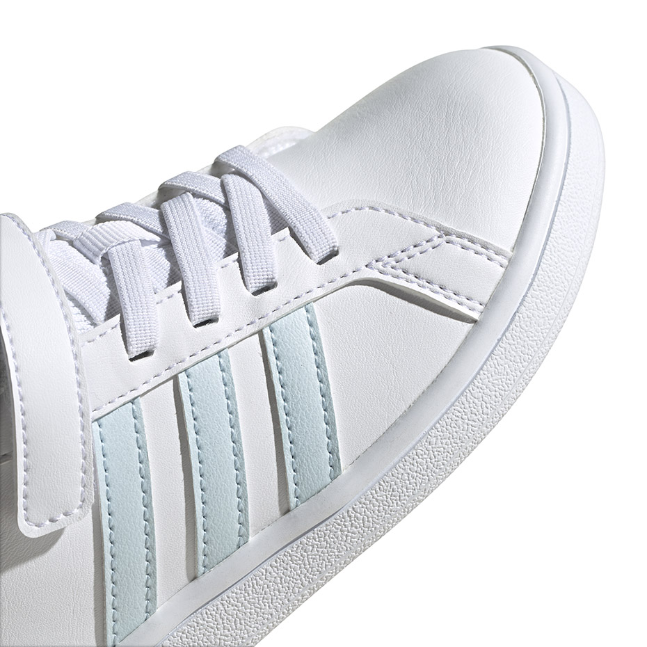 Buty dla dzieci adidas Grand Court C biało-niebieskie EG6738 - obrazek 4