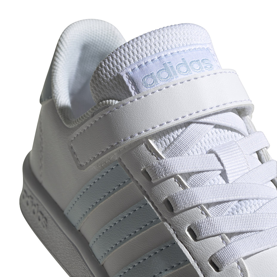 Buty dla dzieci adidas Grand Court C biało-niebieskie EG6738 - obrazek 5