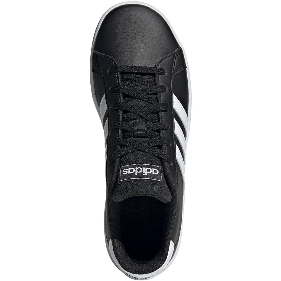 Buty dla dzieci adidas Grand Court K czarno-białe EF0102 - obrazek 2
