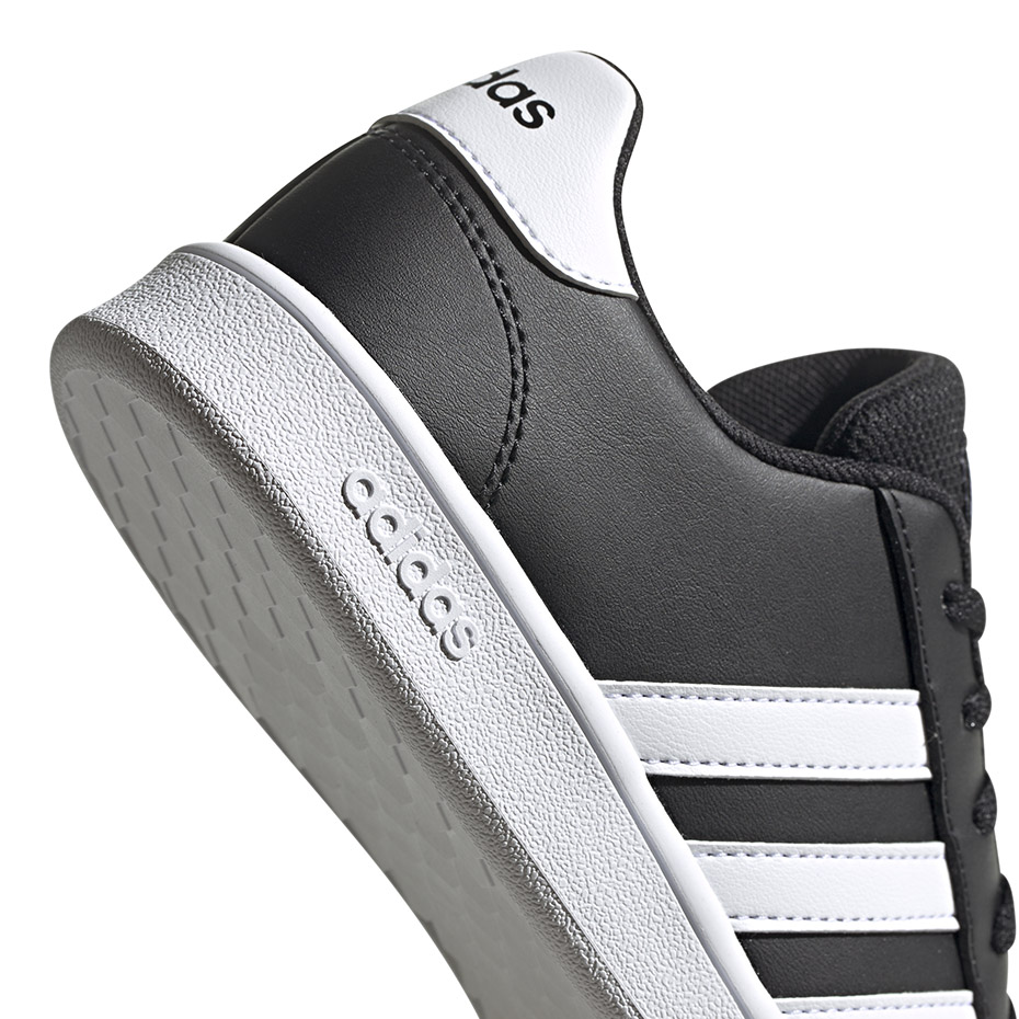 Buty dla dzieci adidas Grand Court K czarno-białe EF0102 - obrazek 5