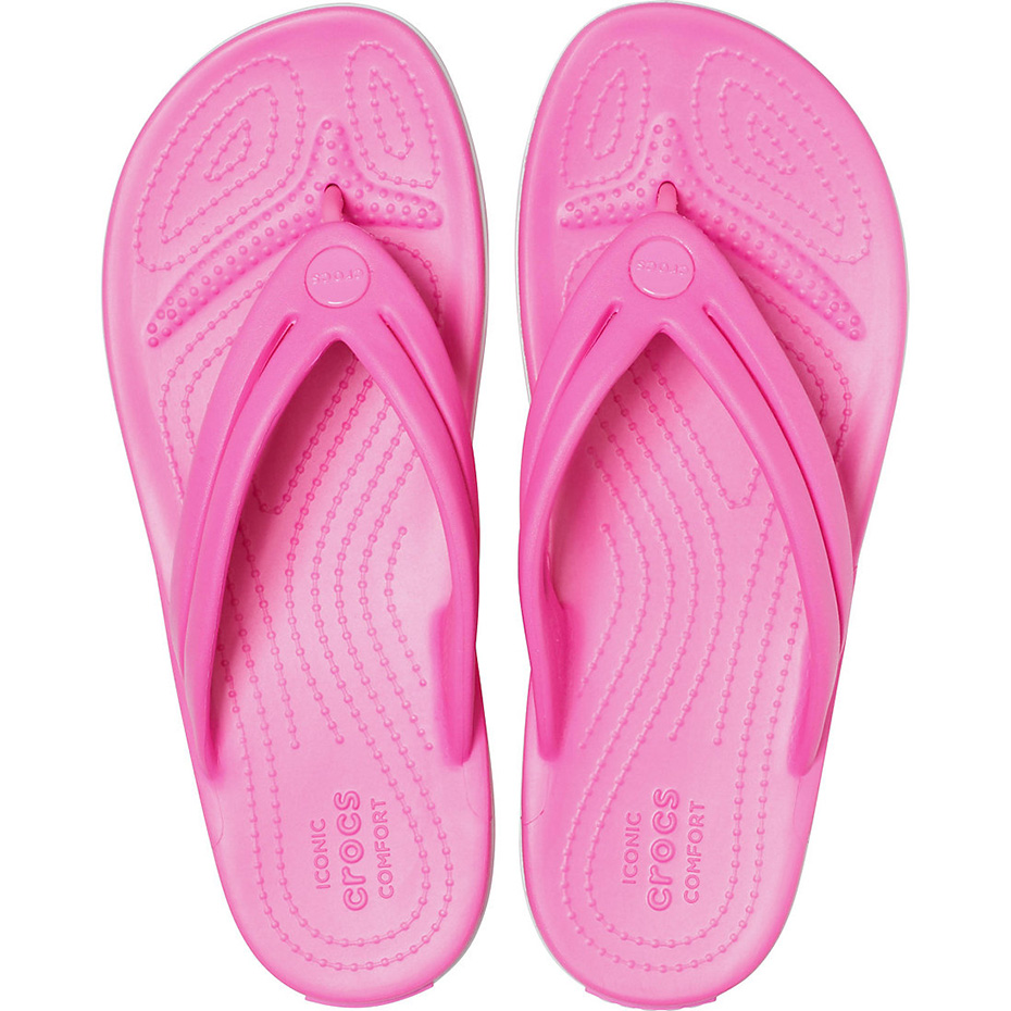 Klapki damskie Crocs Crocband Flip W różowe 206100 6QQ - obrazek 3