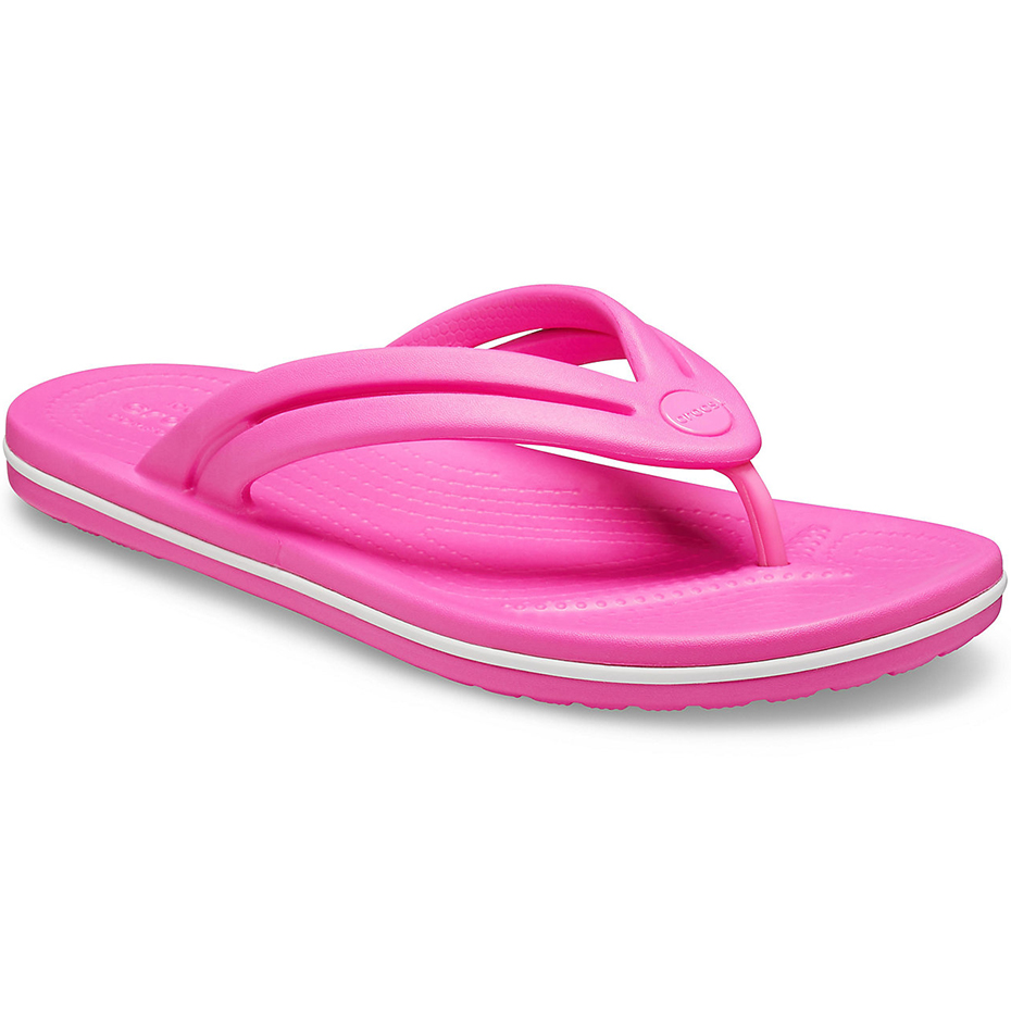 Klapki damskie Crocs Crocband Flip W różowe 206100 6QQ - obrazek 4