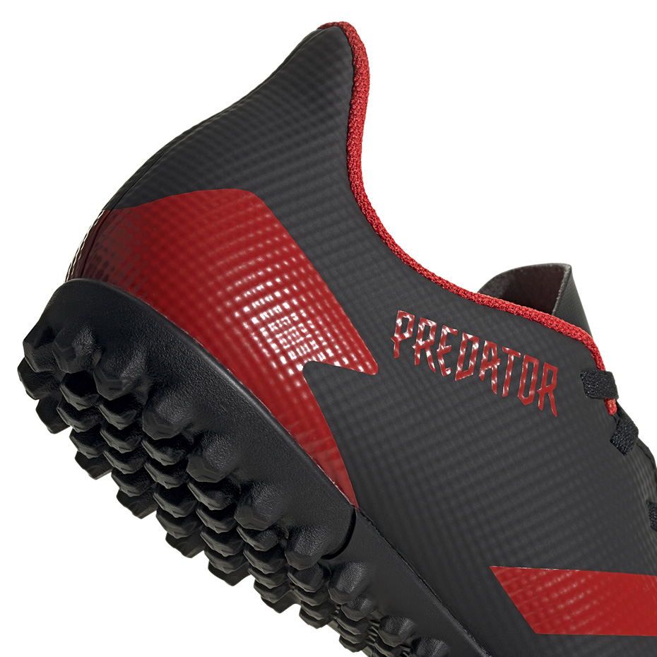 Buty piłkarskie adidas Predator 20.4 TF czarno-czerwone EE9585 - obrazek 5