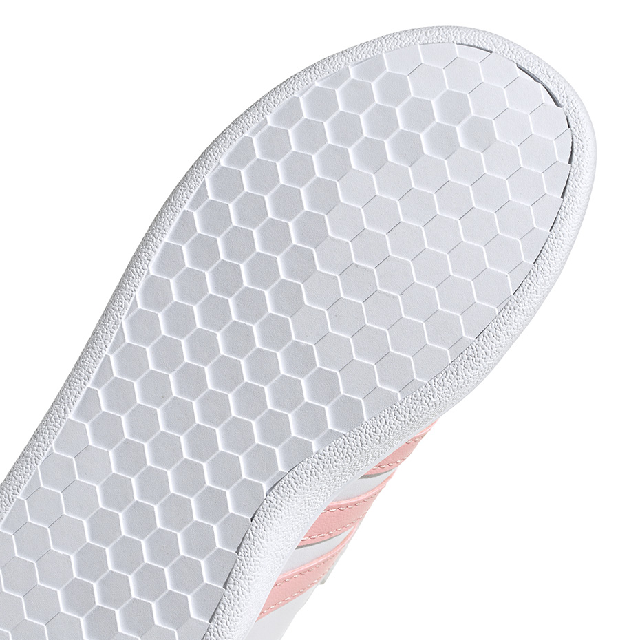 Buty dla dzieci adidas Grand Court C biało-różowe EG6737 - obrazek 6