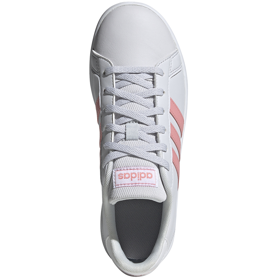 Buty dla dzieci adidas Grand Court K biało-różowe EG1995 - obrazek 2