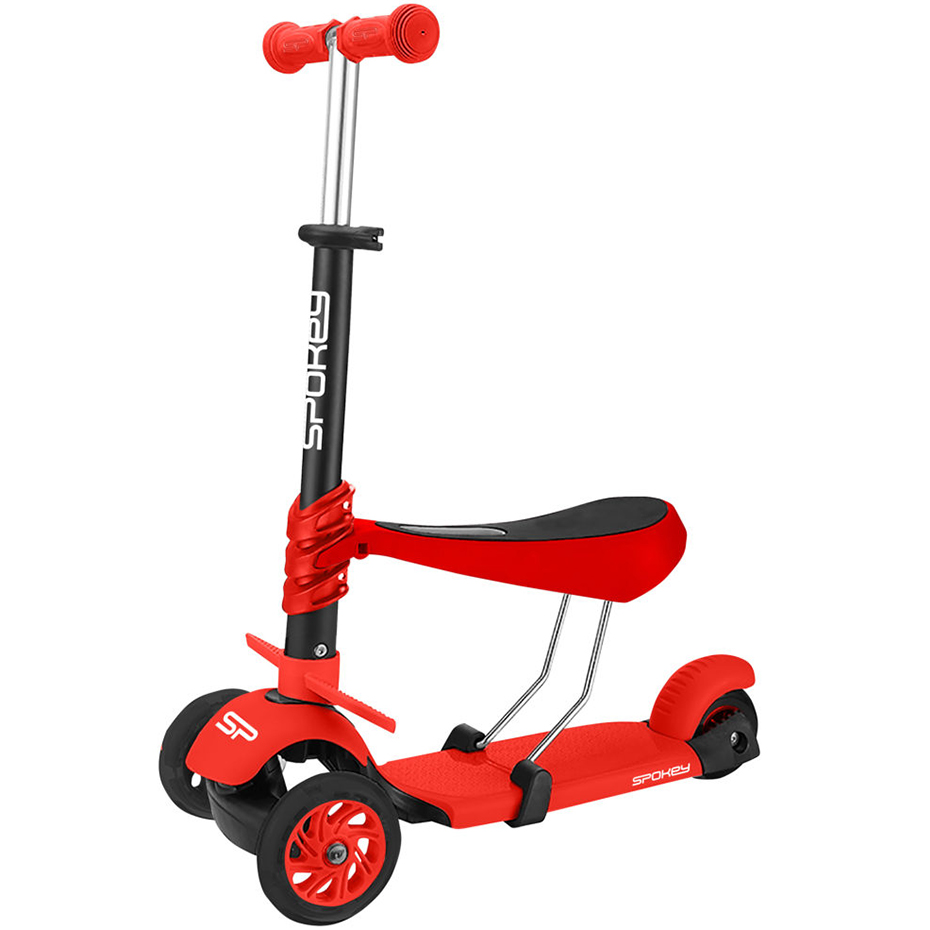 Hulajnoga Spokey Tripla 3w1 czerwona 927100 - obrazek 2