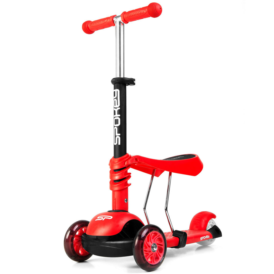 Hulajnoga Spokey Tripla 3w1 czerwona 927100 - obrazek 3