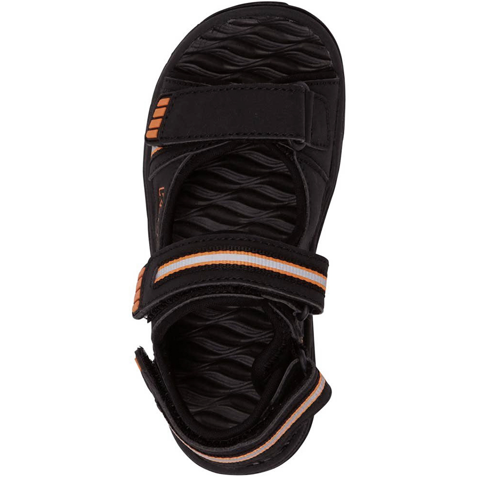 Sandały dla dzieci Kappa Symi T Footwear czarno-pomarańczowe 260685T 1144 - obrazek 2