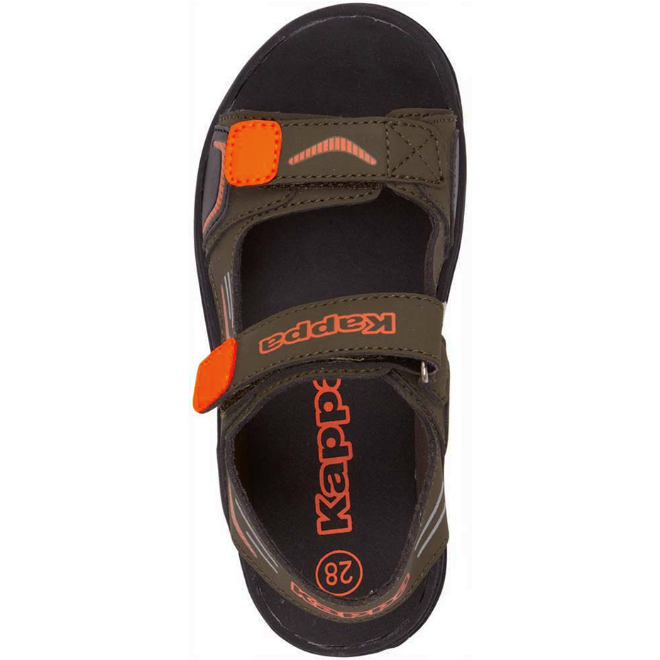 Sandały dla dzieci Kappa Pure T Footwear zielono-pomarańczowe 260594T 3144 - obrazek 2