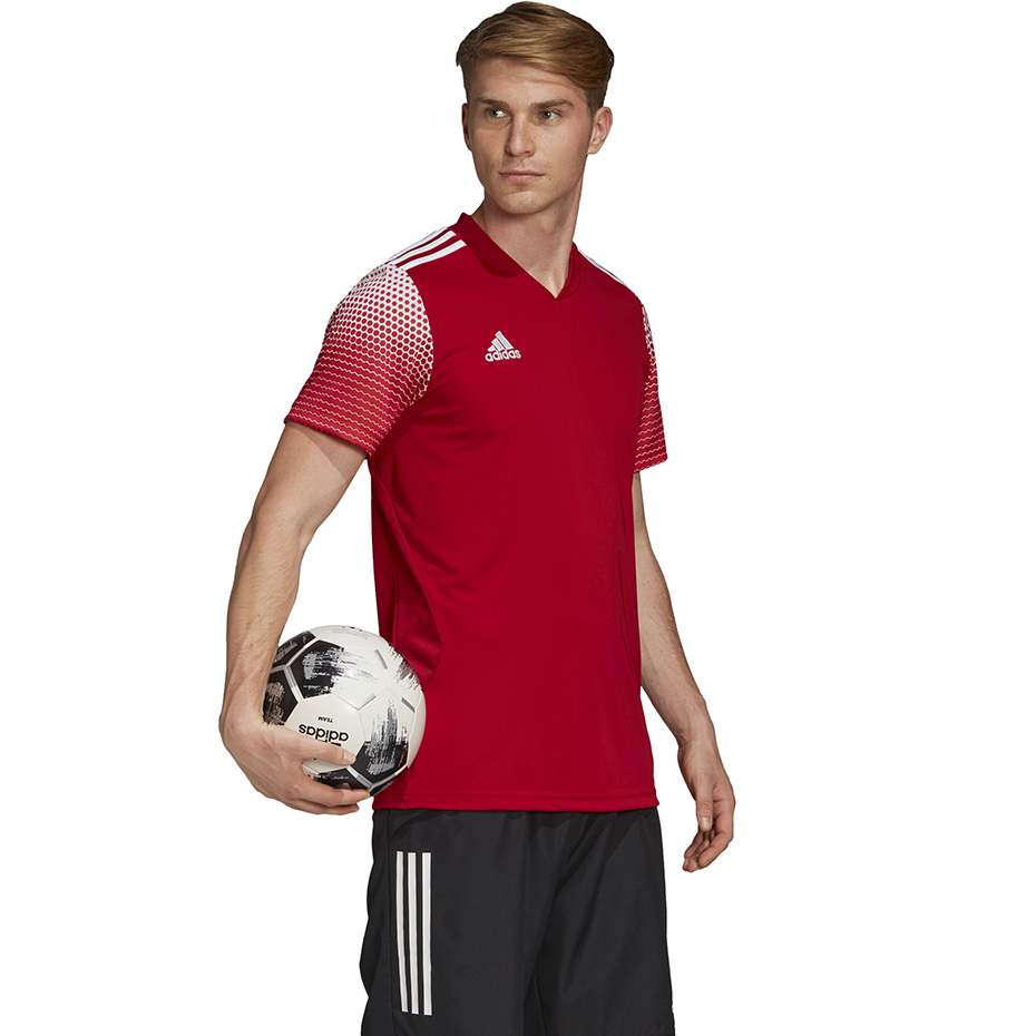 Koszulka męska adidas Regista 20 Jersey czerwono-biała FI4551 - obrazek 3