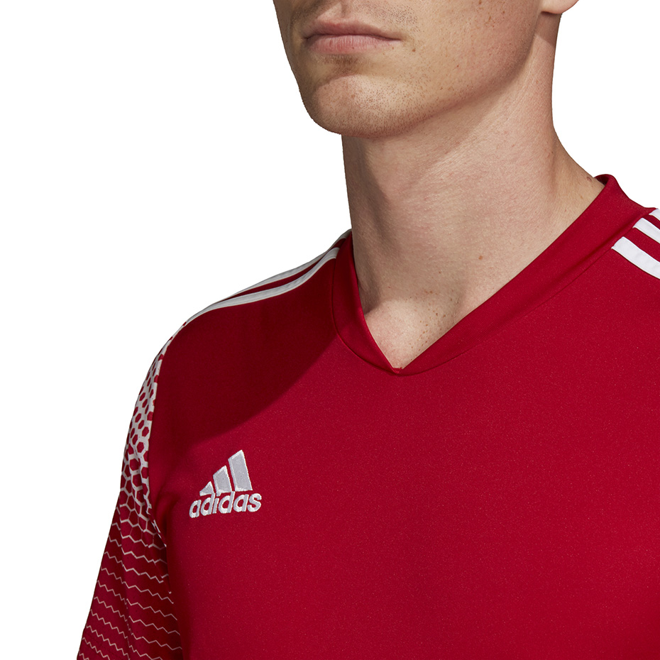 Koszulka męska adidas Regista 20 Jersey czerwono-biała FI4551 - obrazek 7