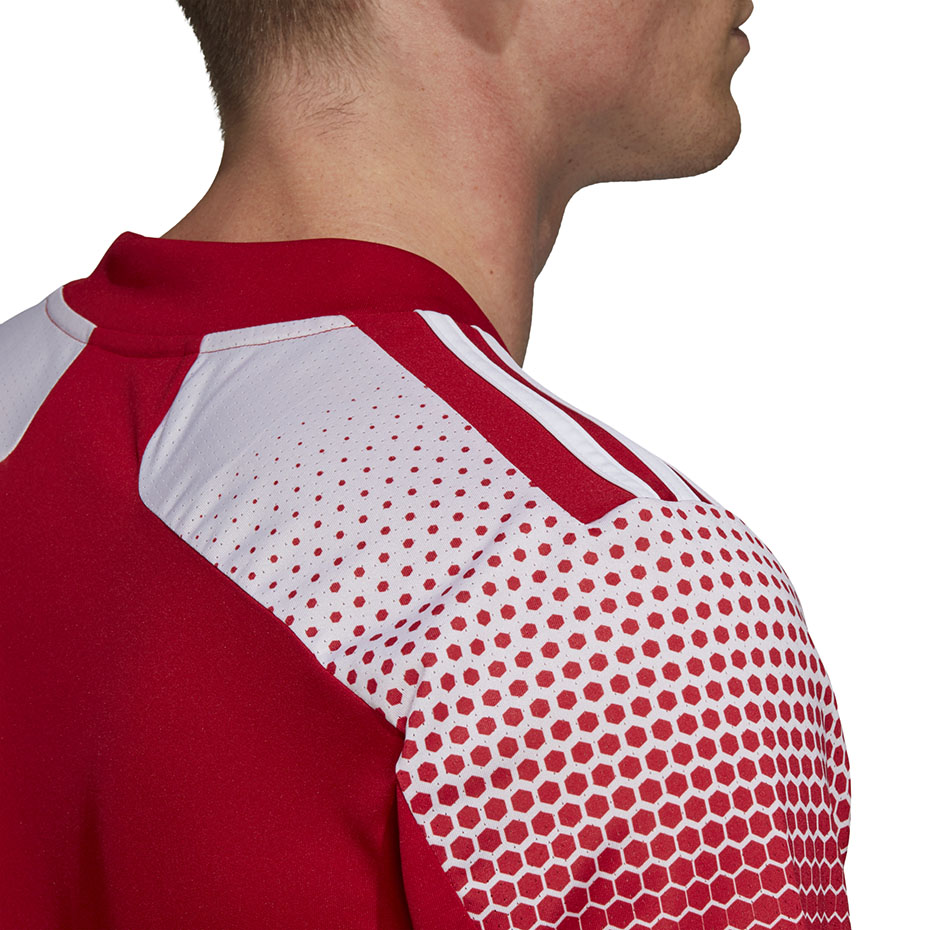 Koszulka męska adidas Regista 20 Jersey czerwono-biała FI4551 - obrazek 8