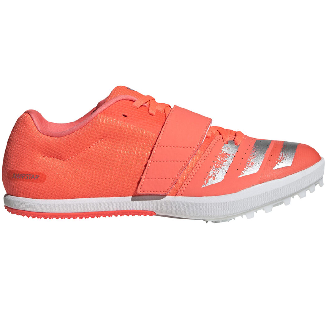 Buty męskie adidas Jumpstar kolce koralowo-szaro-białe EE4672