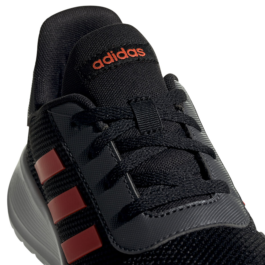 Buty dla dzieci adidas Tensaur Run K czarno-pomarańczowe EG4124 - obrazek 5