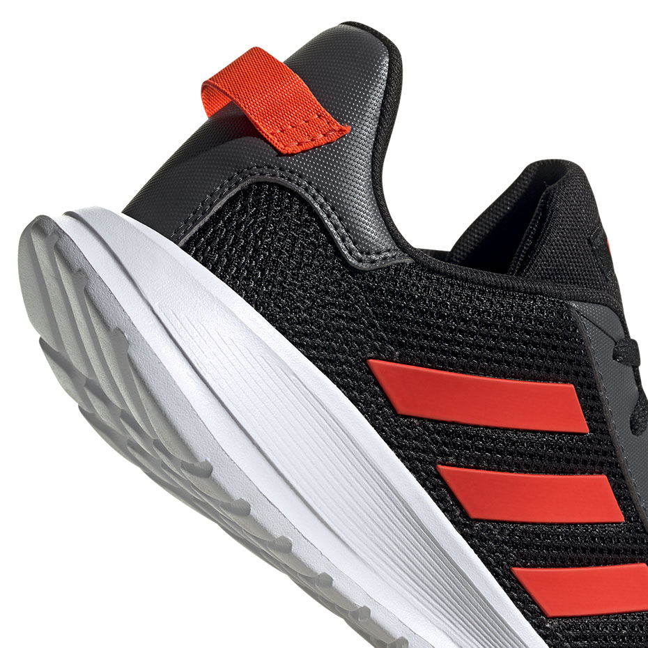 Buty dla dzieci adidas Tensaur Run K czarno-pomarańczowe EG4124 - obrazek 6