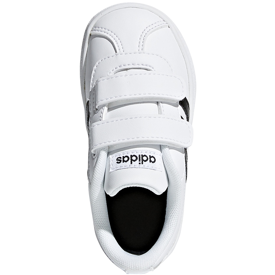 Buty dla dzieci adidas VL Court 2.0 CMF I biało-czarne DB1839 - obrazek 2