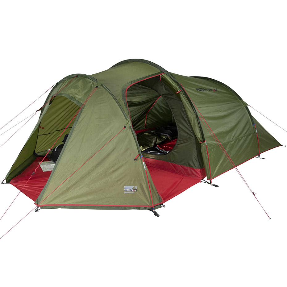 Namiot High Peak Goshawk 4 zielono-czerwony 10307 - obrazek 2