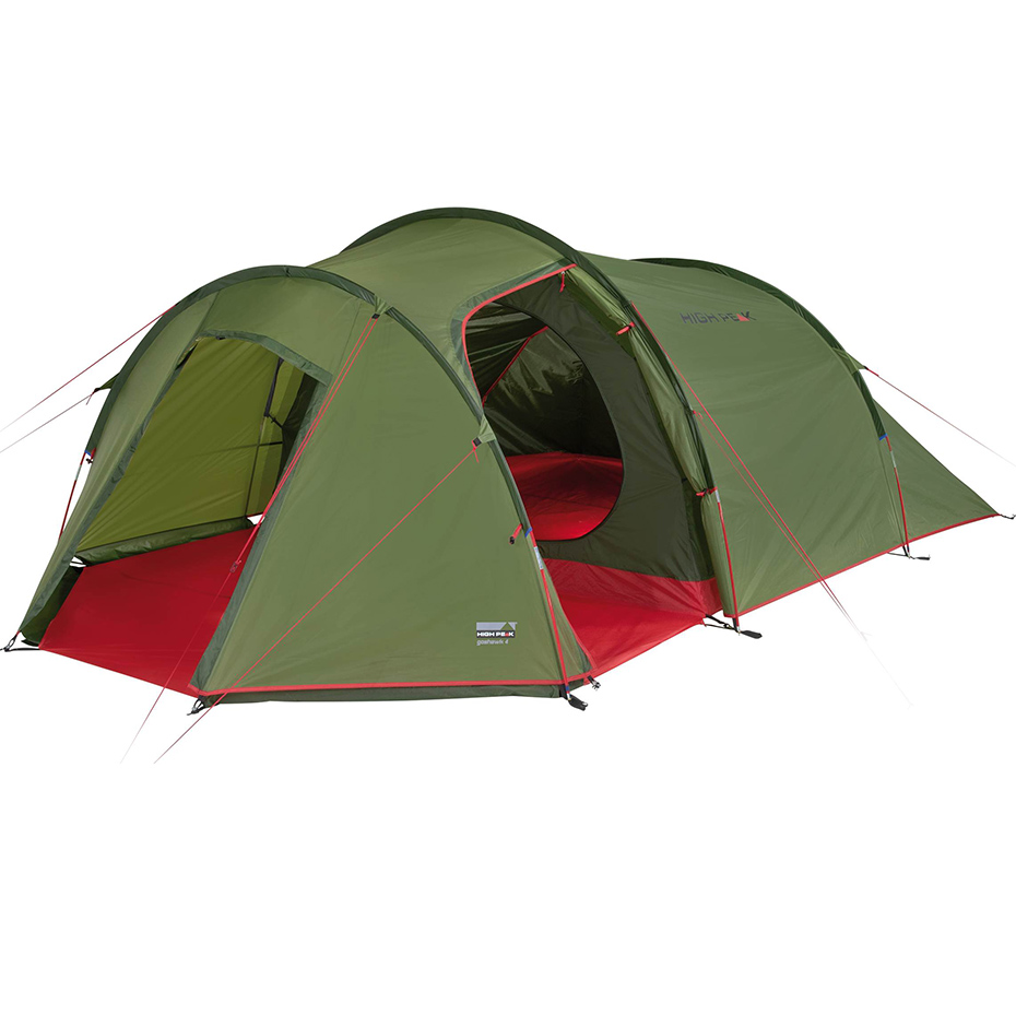 Namiot High Peak Goshawk 4 zielono-czerwony 10307 - obrazek 6
