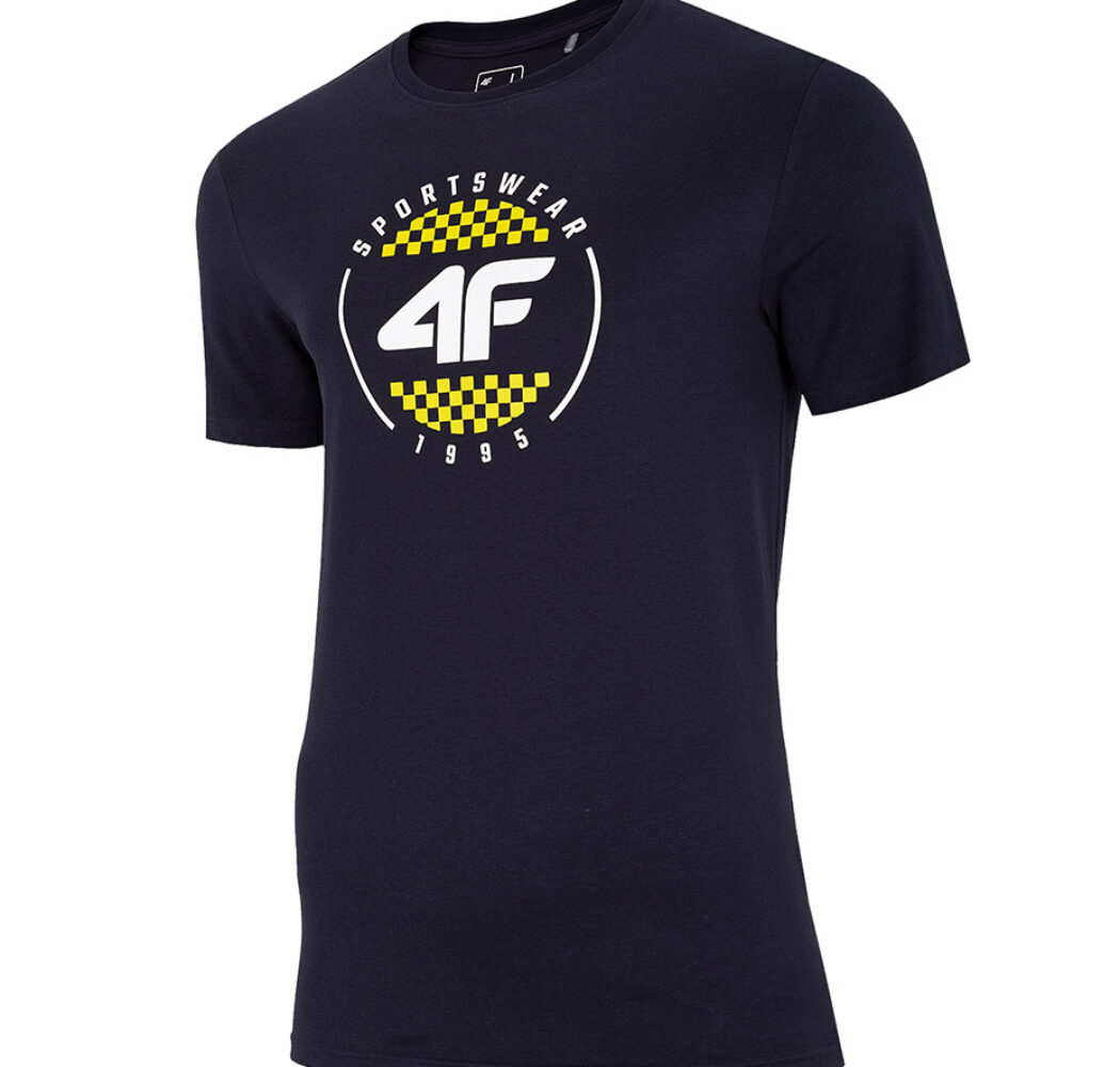 Koszulka męska 4F ciemny granat H4L20 TSM022 30S