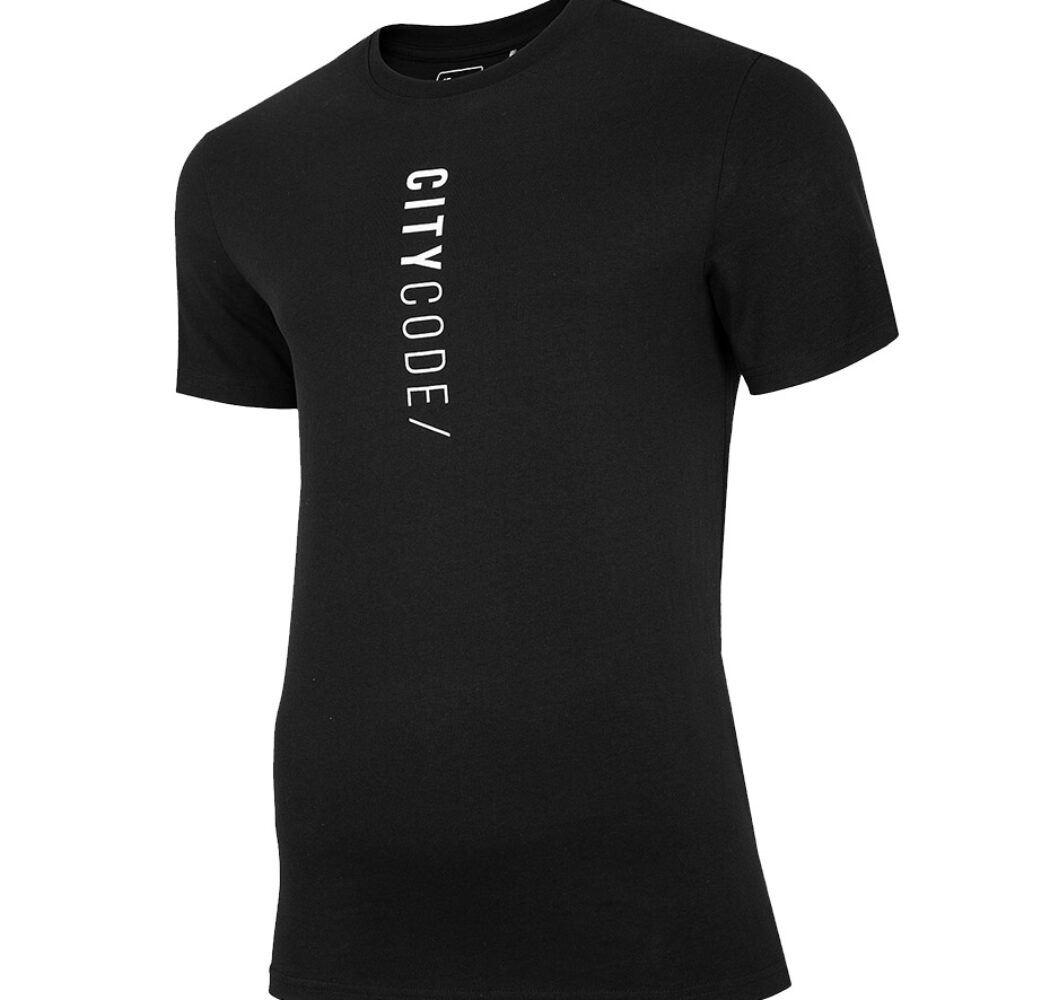 Koszulka męska 4F czarna H4L20 TSM016 21S