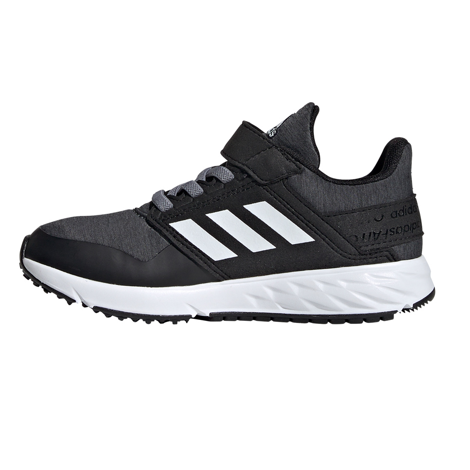 Buty dla dzieci adidas FortaFaito EL K czarno-szare EE7309 - obrazek 3
