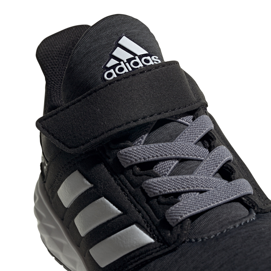 Buty dla dzieci adidas FortaFaito EL K czarno-szare EE7309 - obrazek 4