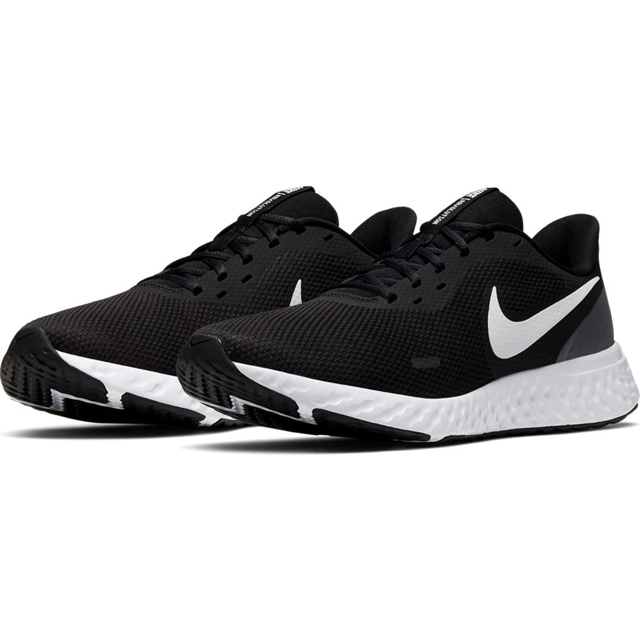 Buty męskie do biegania Nike Revolution 5 czarne BQ3204 002 - obrazek 5