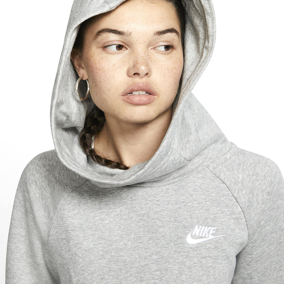 Bluza damska Nike Essentials Fnl Po Flc szara BV4116 063 - obrazek 3