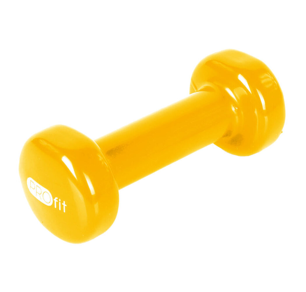 Hantel winylowy Profit 0,5 kg żółty DK 4102