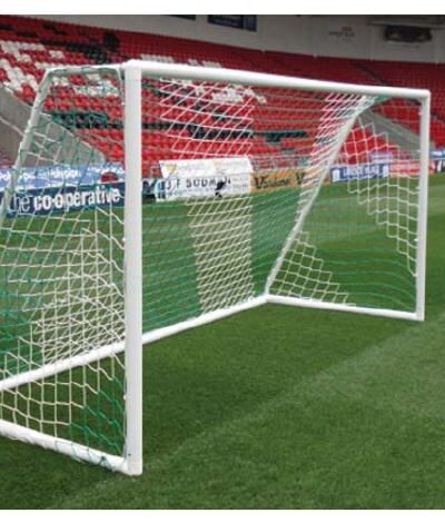 Siatka do piłki nożnej Domeks 7,5x2,5m GŁ. 2m PE 4 kolorowa