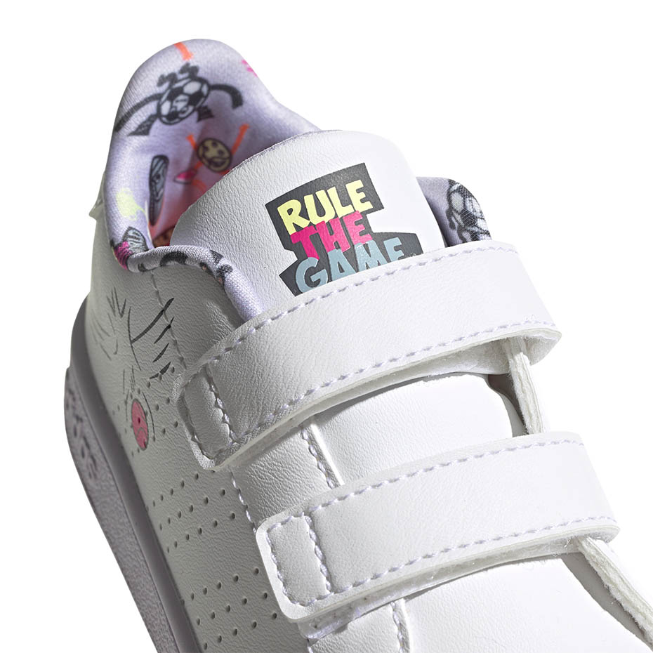 Buty dla dzieci adidas Advantage I białe EG3861 - obrazek 4
