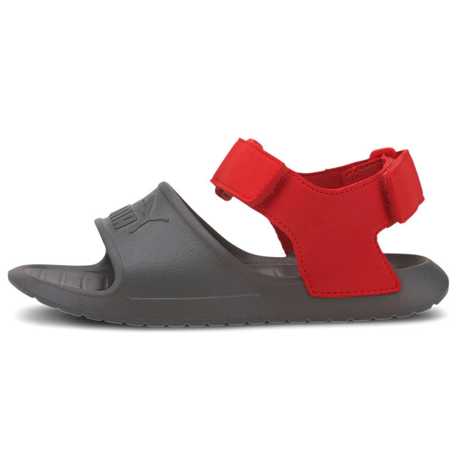 Sandały dla dzieci Puma Divecat v2 Injex Ps szaro-czerwone 369546 05 - obrazek 3