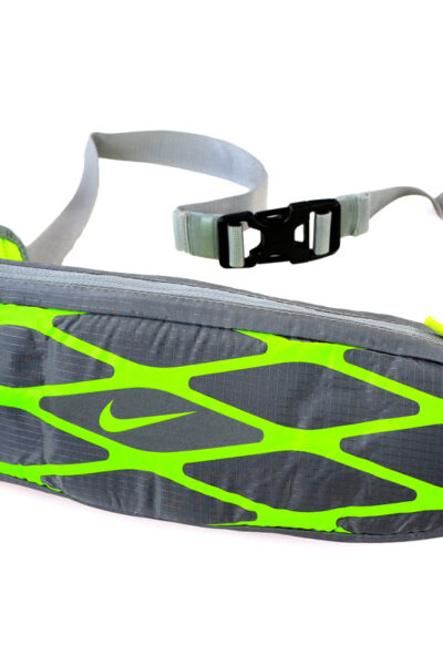 SASZETKA NA PAS NIKE RUNNING STORM SLIM WAISTPACK szaro/limonkowa /NRL27030