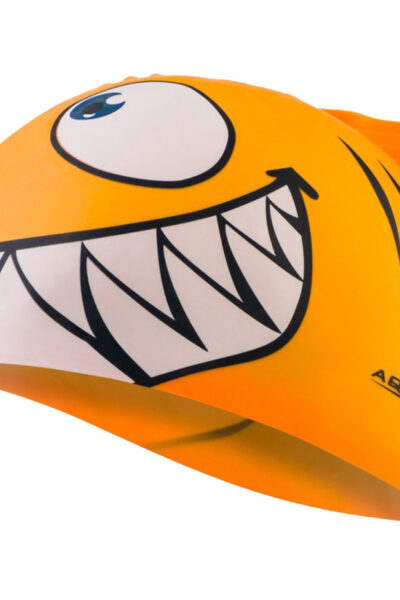 Czepek pływacki Aqua-Speed Shark pomarańczowy 75/110