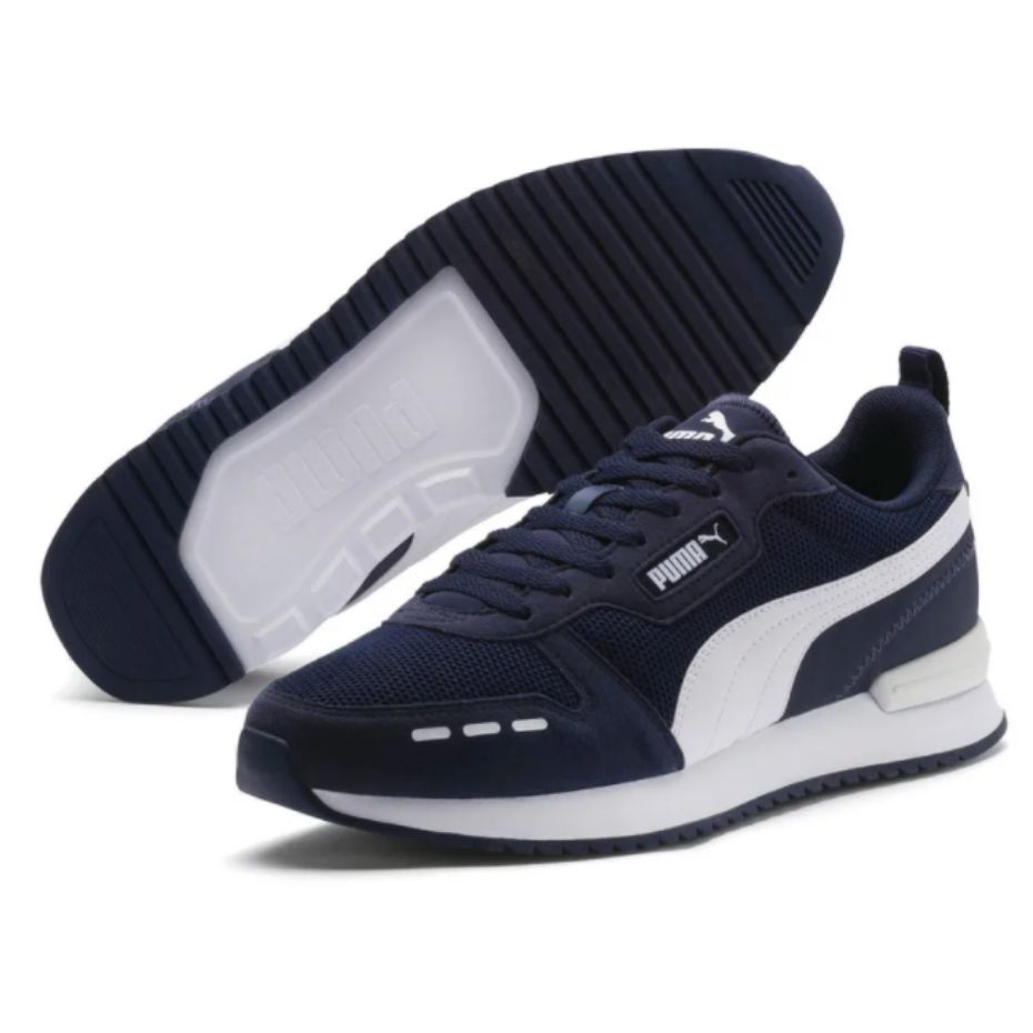 Buty męskie Puma R78 granatowe 373117 08 - obrazek 4
