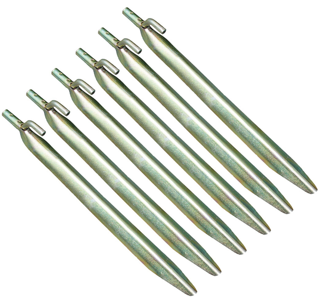 Śledzie namiotowe stalowe z hakiem High Peak V-Peg 6 szt. 42209