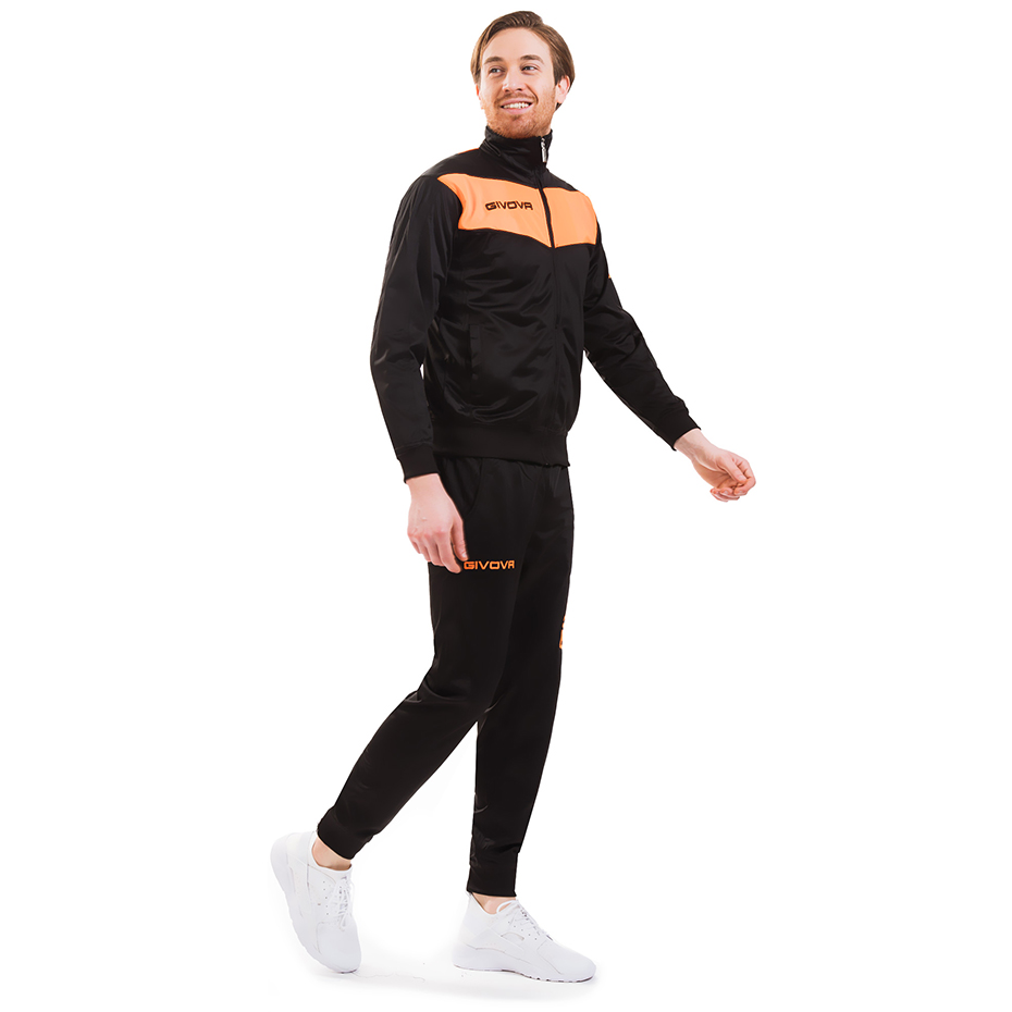 Dres Givova Tuta Visa Fluo czarno-pomarańczowy TR018F 1028 - obrazek 6