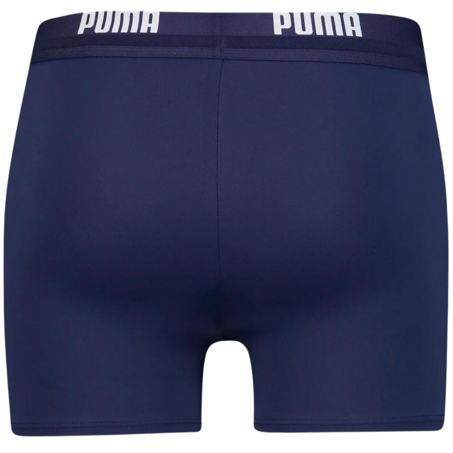 Spodenki kąpielowe męskie Puma Swim Men Logo Swim Trunk granatowe 907657 01 - obrazek 2
