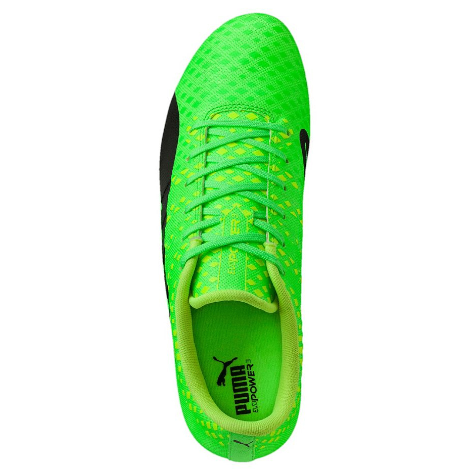 Buty piłkarskie Puma Evo Power Vigor 3 FG zielone 103956 01 - obrazek 2