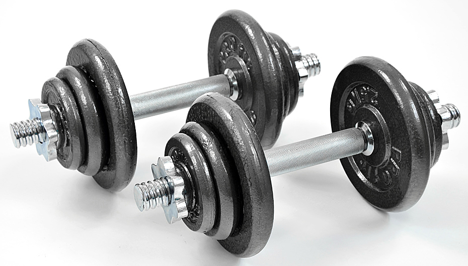 Hantle żeliwne 2x10 kg Profit Hammertone w walizce DK 4135 - obrazek 2