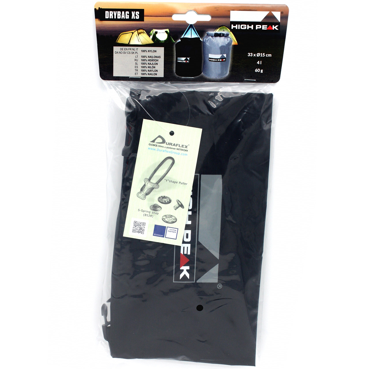 Worek żeglarski High Peak Drybag 4L XS czarny 32059 - obrazek 2