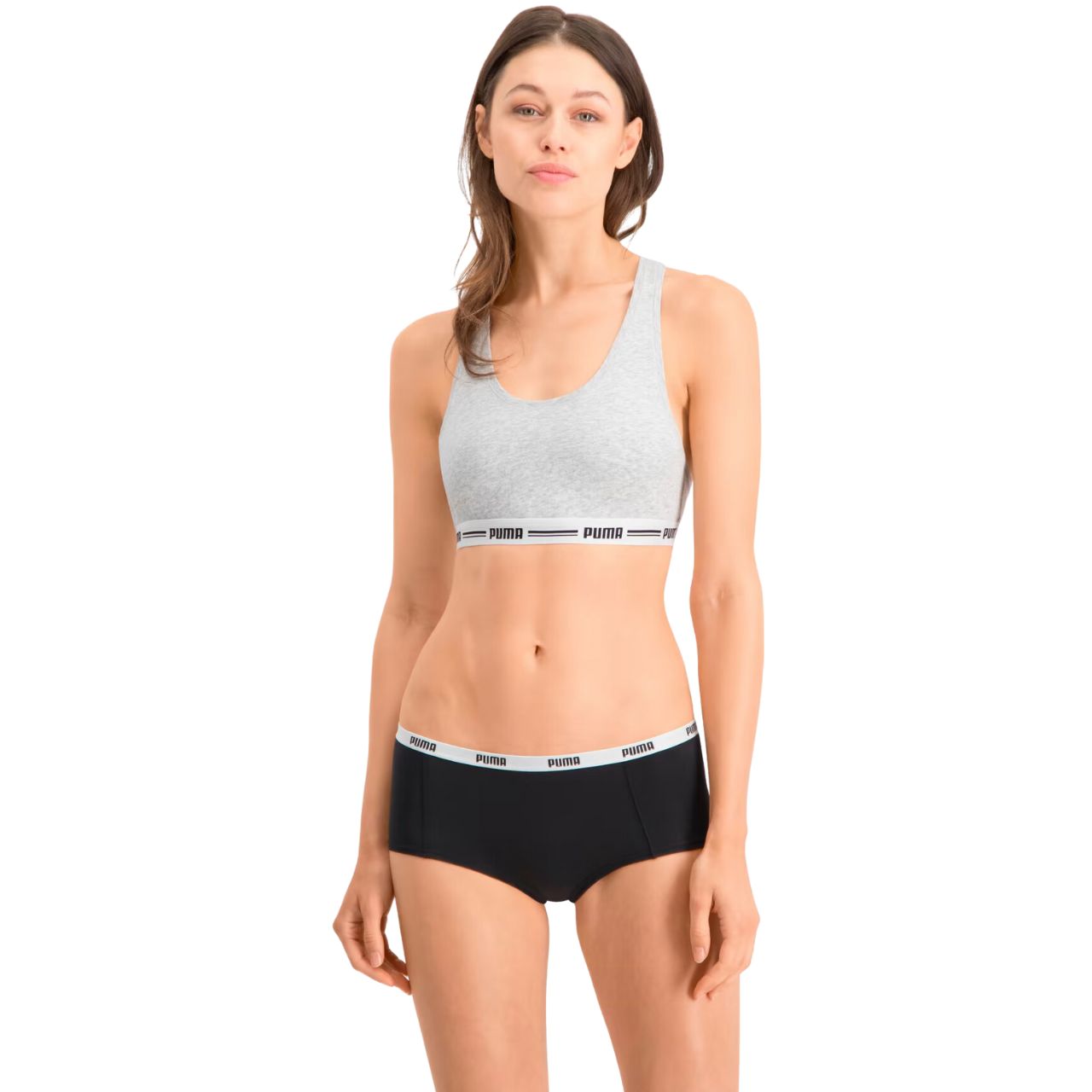 Majtki damskie Puma Mini Short 3 szare, białe, czarne 907591 01/5030060011 - obrazek 5