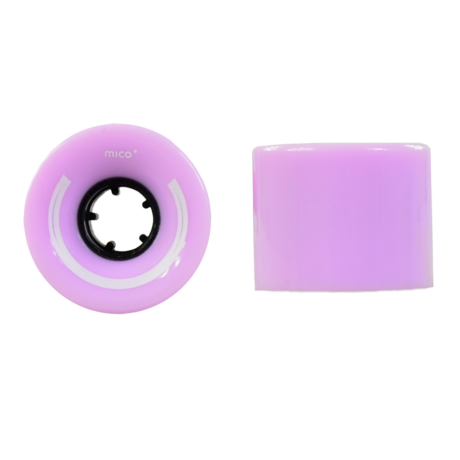 Kółka Mico do deskorolki plastikowej 60x45mm 4szt fioletowe - obrazek 2
